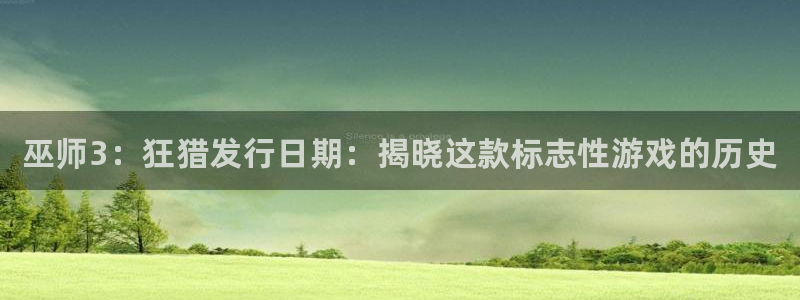 新宝gg手机版登录官网：巫师3：狂猎发行日期：揭晓这款标志性游戏的历史