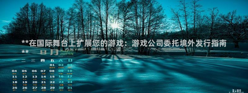 新宝gg真的能赚钱么：**在国际舞台上扩展您的游戏：游戏公司委托境外发行指南
**