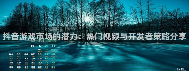 新宝gg5账号登录：抖音游戏市场的潜力：热门视频与开发者策略分享